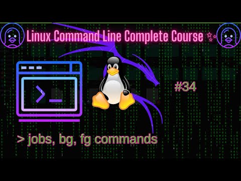 jobs. bg, fg commands explained   // Master Linux Command line #31 #linux