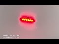 Červené výstražné LED světlo 12/24V - 6x LED / 8 režimů výstražného blikání / ECE R10 (130 x 30 x 7 mm) - Video Youtube