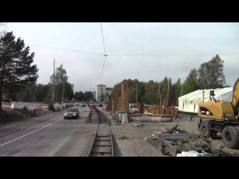 Rota 4 dos bondes de Helsinque Saunalahdenti para Töölön halli