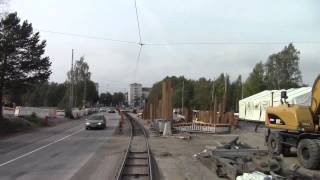 preview picture of video 'Helsinki Tramways Route 4 Saunalahdenti to Töölön halli'