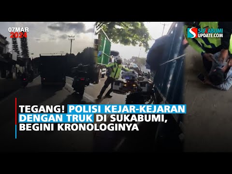 Tegang! Polisi Kejar-kejaran dengan Truk di Sukabumi, Begini Kronologinya