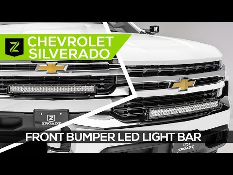 2019-2021 Chevrolet Silverado 1500 Front Bumper LED Light Bar Kit from ZROADZ Offroad Products