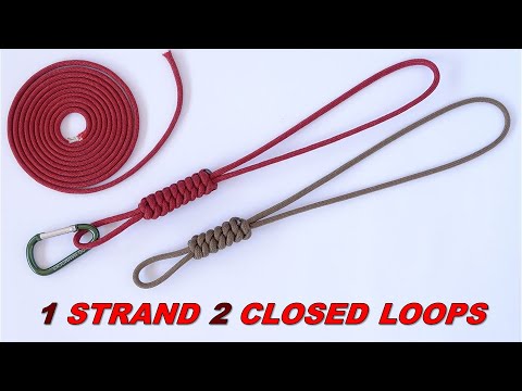 Single Strand 2 Closed Loops - Make a West Country Whipping Paracord Lanyard / Key Fob - DIY CBYS
