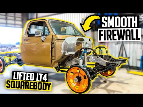 Custom Supercharged K10 Firewall Fabrication - LT4 Swapped Chevy Squarebody Ep. 3