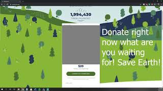 Donating to Team Trees!