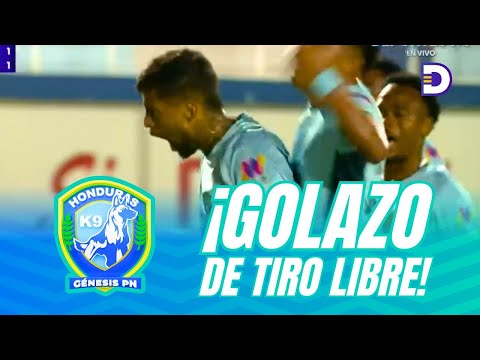 ¡Gol de GABRIEL ARAÚJO! De tiro libre anota el empate de Génesis en Juticalpa