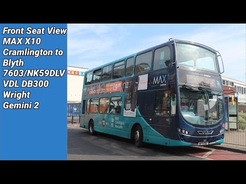 Front Seat View | MAX X10: Cramlington to Blyth - 7603/NK59DLV