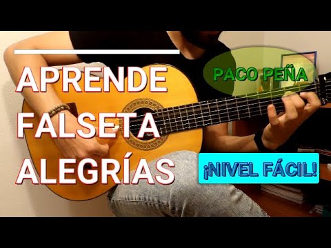 🎵 APRENDE falseta por ALEGRÍAS de PACO PEÑA. ¡¡¡NIVEL FÁCIL!!! Guitarra flamenca 😱😱