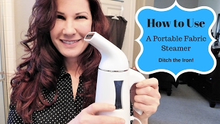 HOW TO REMOVE WRINKLES FAST WITHOUT AN IRON I Garment Steamer Demo