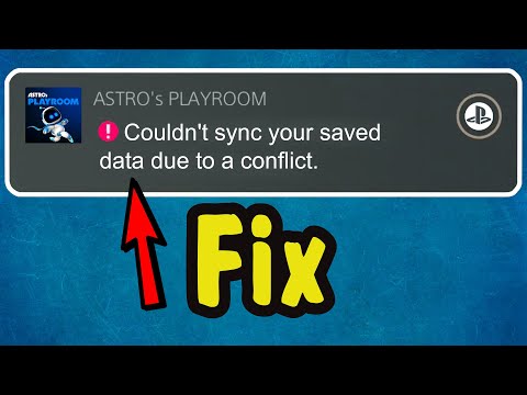 How to Fix "Couldn't Sync Your Saved Data Due to a Conflict" Error Message on PS5 (auto-sync files)