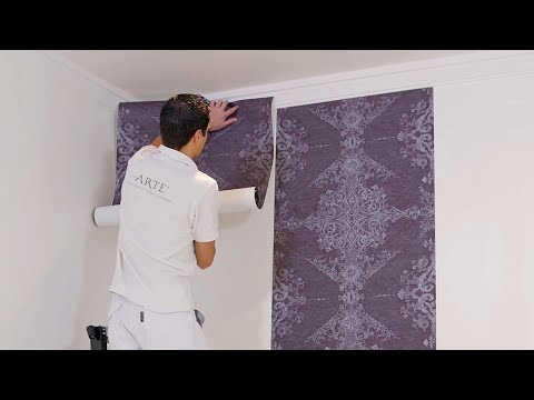 How to hang wallpaper with a straight match? Step-by-step instructions