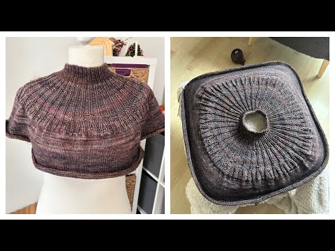 Knitting a circular yoke sweater - Winter Illusion