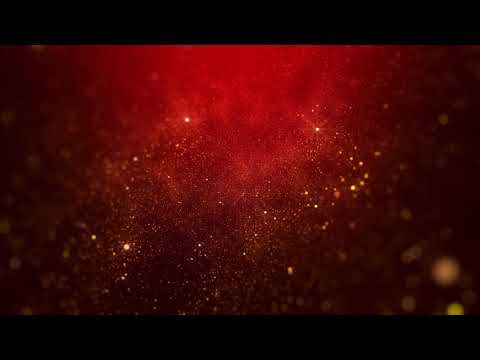 Clean Red Gold Particles Background