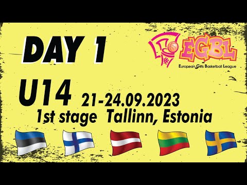 DAY1 17.30 BS Riga/Centrs - BC Norrkoping Dolphins , Sep 22th | EGBLU14 stage1 2023/24 Hall 2
