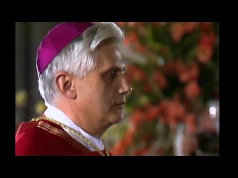Joseph Ratzinger viene ordinato vescovo,nominato cardinale e dona l'anello alla Vergine di Altötting