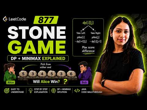 Leetcode 877 Dp Minimax Explained Visually Java Dynamic Programming Interview Question