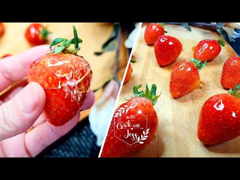Strawberry Tanghulu Candied Recipe : 딸기 사탕 탕후루 만들기 • Jesse Choi ASMR