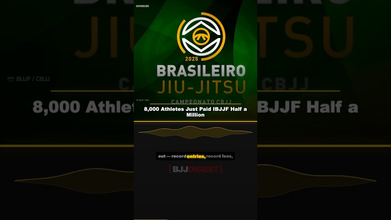 8,000 Athletes Just Paid IBJJF Half a Million #Shorts