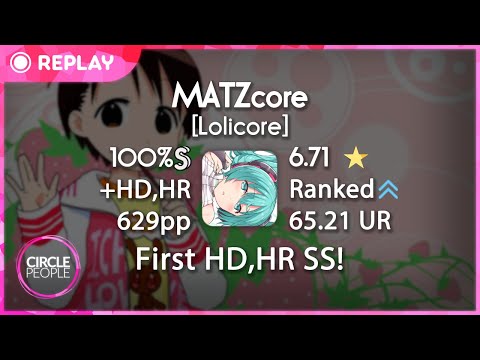 osu! | Arnold24x24 | goreshit - MATZcore [Lolicore] +HD,HR SS | 629pp #2