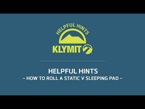 Helpful Hints: How to Roll a Klymit Static V Sleeping Pad
