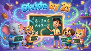 Divide for Kids | Nursery Rhymes and Kids Songs | Animals for Kids