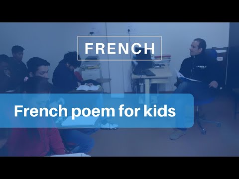 French poem for kids