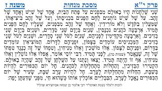 מסכת מנחות פרק י"א משנה ז