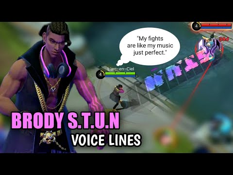 BRODY S.T.U.N VOICE LINES || MOBILE LEGENDS