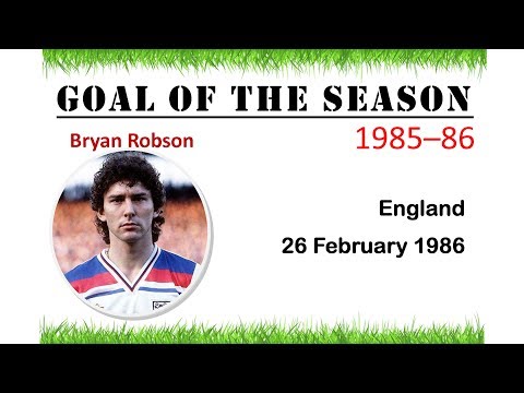 Goal of the Season 1985–86 | Bryan Robson | England v Israel | 26 February 1986