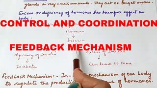 Class 10 Control and Coordination |Feedback Mechanism