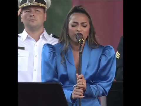 BELLA SANTIAGO SINGING THE NATIONAL ANTHEM OF THE UNITED STATES OF AMERICA