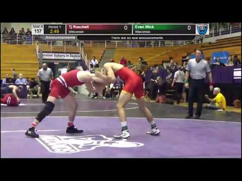 Evan Wick (Wisconsin) vs TJ Ruschell (Wisconsin) - Midlands Wrestling