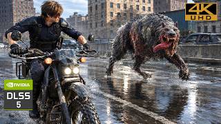 Resident Evil Requiem With DLSS 5 Became Insanely REAL Epic Bike Chase Ultra Graphics 4K 60FPS HDR