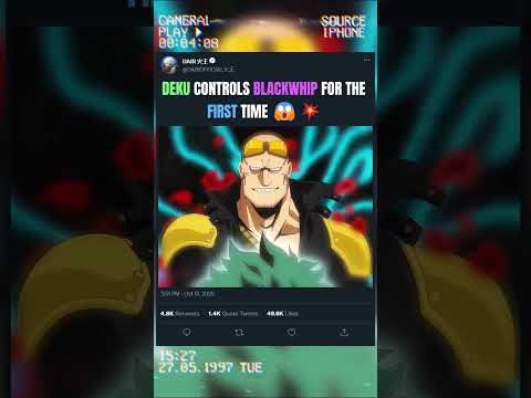 DEKU CONTROLS BLACKWHIP FOR THE FIRST TIME 😱💥 | #allmight #deku #bnha #myheroacademia