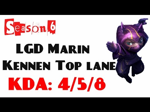 Korea Challenger LOL - LGD Marin - Kennen Top lane (Feb 8, 2016)