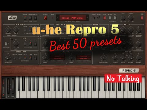U-He REPRO 5 best 50 presets, sounds [analog, no talking]