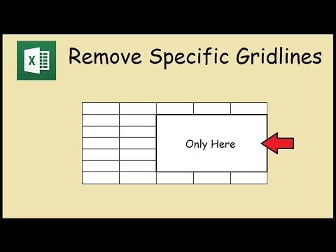 How to Remove Gridlines from Specific Cells in Excel