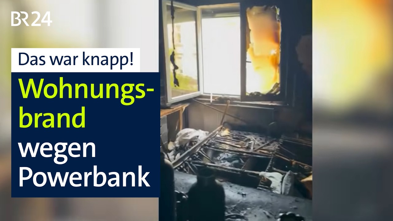 Powerbank löst Wohnungsbrand aus | Abendschau | BR24