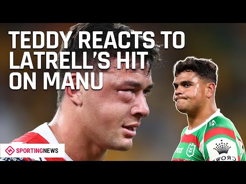 James Tedesco Reacts to Latrell Mitchell's Hit on Joey Manu | NRL 2021