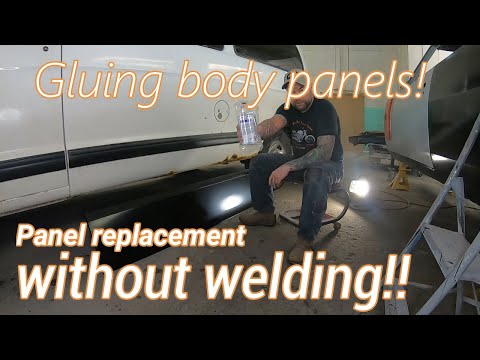 How to glue on rust repair panels with structural adhesive