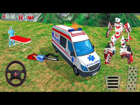 Ambulance Robot Car Transform #27 - Doctor Hero Flying Robot Rescue - Android GamePlay
