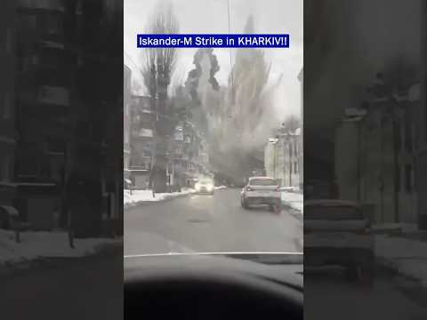 Russian Iskander-M Ballistic Missile Hit Shopping Center in Kharkiv!