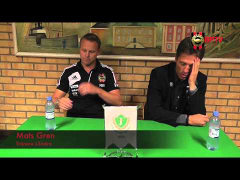 Presskonferensen efter J-Södra-BP