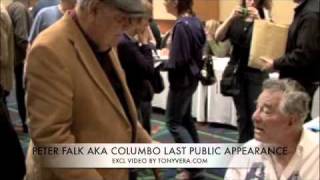 PETER FALK Last Public Appearance Jonathan Winters comes by to say hi
