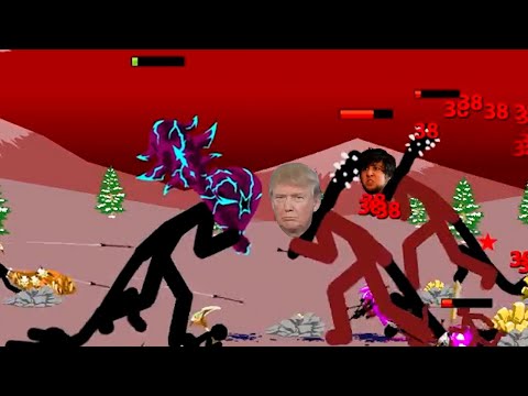 The fight between two GIANTS and the statue | STICK WAR LEGACY | StickFuni