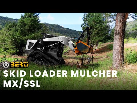 FORESTRY MULCHER FOR SKID LOADER | BERTI MX/SSL #mulcher #forestrymulcher #landclearing #skidloader