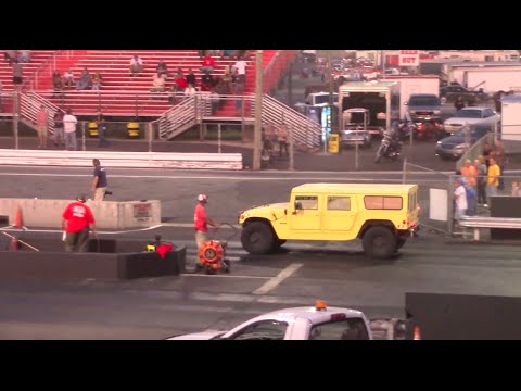 A Hummer on a Drag Strip