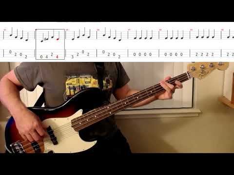 The Beatles - Eight Days A Week (Bass Cover) (Play-along tab)