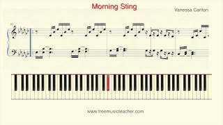 How To Play Piano: Vanessa Carlton &quot;Morning Sting&quot; Piano Tutorial by Ramin Yousefi