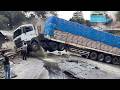 The Moment A Truck Rolls Backwards On One Of The World S Most Extreme Roads